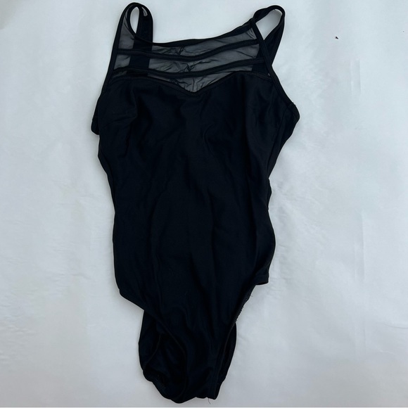 Womens size 10‎ one piece black Longitude swimsuit bathing suit - Picture 1 of 5